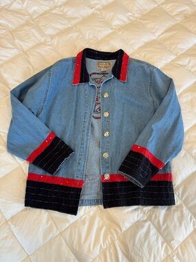 Vintage tantrum blues southwest style denim jacket
